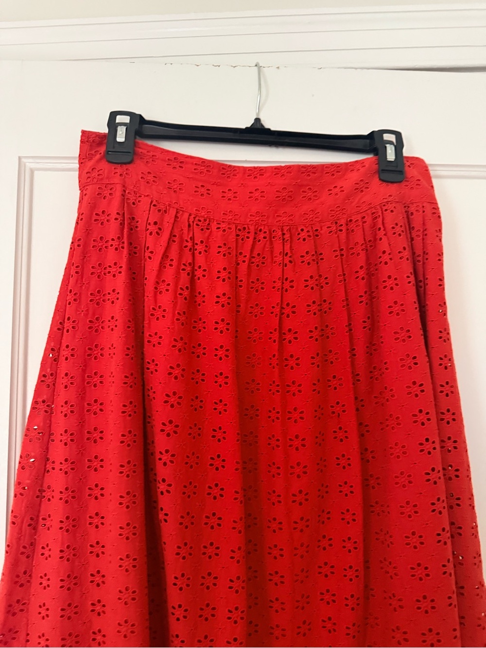 Sezane Siloe Red Midi Skirt - size 6 - EUC - Picture 7 of 16